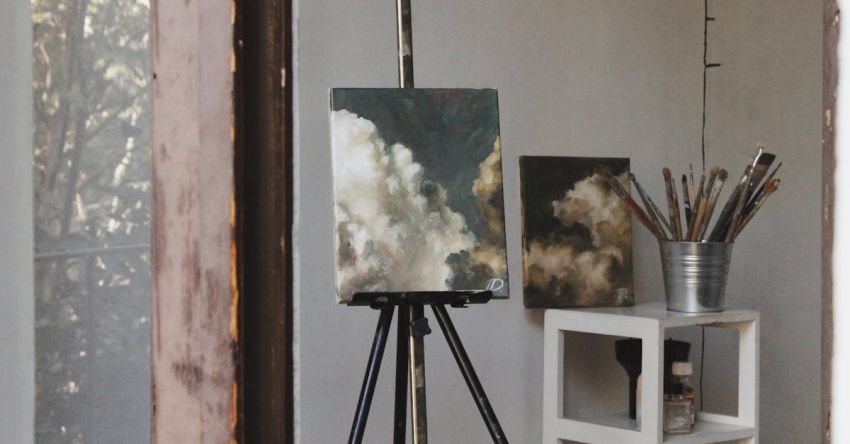 Art Studio - Gray and Black Artwork